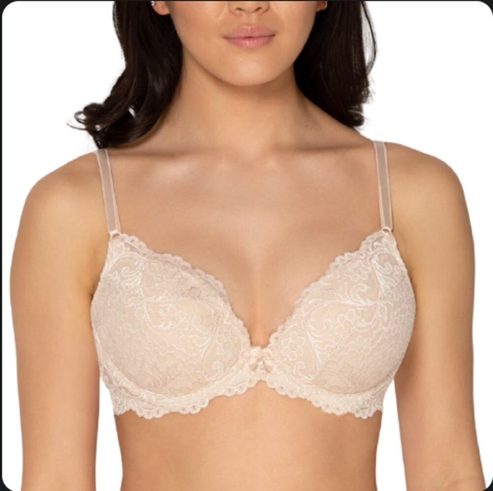 36B Smart & and Sexy Women's Signature Lace Bra in the buff